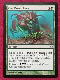 Magic The Gathering COMMANDER 2013 C13 ONE DOZEN EYES green card MTG - Image 1