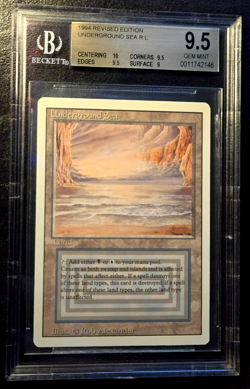 Underground Sea BGS 9.5 GEM MINT - with 10 Sub Edges - Revised 3rd Edition MTG - - Image 1