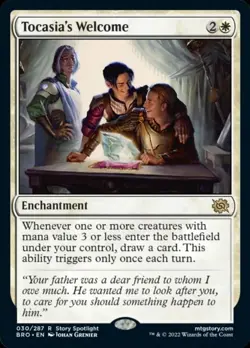 MTG Tocasia's Welcome [The Brothers' War] Near Mint Magic - Image 1