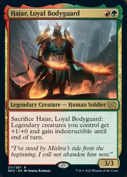 MTG Hajar, Loyal Bodyguard [The Brothers' War] Near Mint Magic - Image 1