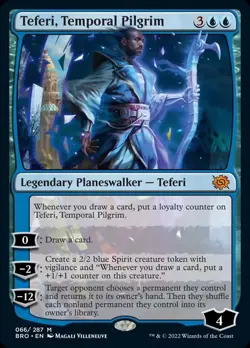 MTG Teferi, Temporal Pilgrim [The Brothers' War] Near Mint Magic - Image 1