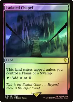 Isolated Chapel (Surge Foil) FINAL FANTASY Commander MTG MAGIC FOIL LAND RARE - Image 1