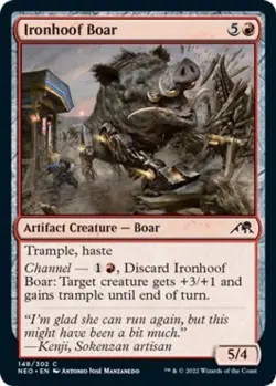 Ironhoof Boar - Near Mint MTG Kamigawa: Neon Dynasty - Image 1