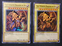 2x Yugioh LC01-EN003 The Winged Dragon of Ra Limited Edition Ultra Rare LP - Image 1