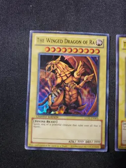 2x Yugioh LC01-EN003 The Winged Dragon of Ra Limited Edition Ultra Rare LP - Image 2