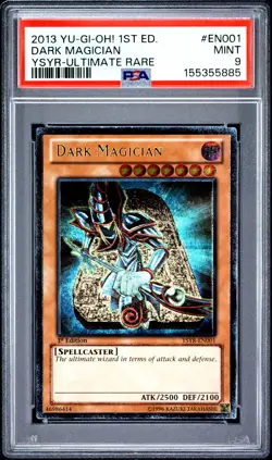 Dark Magician YSYR-EN001 1st Edition-ultimate Rare Yugioh PSA 9 *885 - Image 1