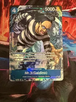 Mr.3 (Galdino) Alternate Art SR (OP16-056) One Piece TCG The Time of Battle NM - Image 1