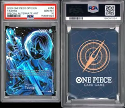 2025 ONE PIECE OP12 LEGACY OF THE MASTER OP06-050 TASHIGI SP ALT ART PSA 10 - Image 3