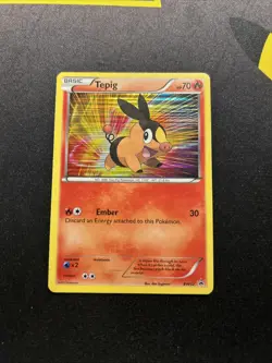 Tepig BW02 NM/LP -Rare Vintage Holo Pokemon Card- Black Star Promo (4s) - Image 1