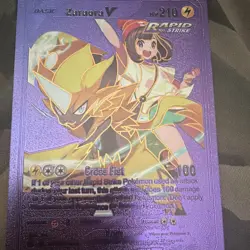 ONLYFAN ART ￼Lot of 4 Pokemon foil cards. Ampharos/Rayquaza/Virizion/Zaraora - Image 3