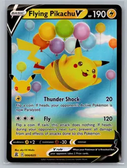 Flying Pikachu V Celebrations #006/025 Ultra Rare,Holo Pokemon Card - Image 1