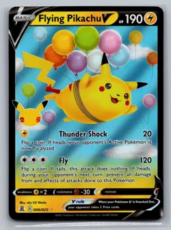 Flying Pikachu V Celebrations #006/025 Ultra Rare,Holo Pokemon Card - Image 1