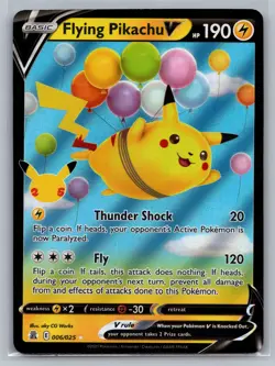 Flying Pikachu V Celebrations #006/025 Ultra Rare,Holo Pokemon Card - Image 1