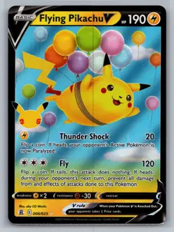 Flying Pikachu V Celebrations #006/025 Ultra Rare,Holo Pokemon Card - Image 1