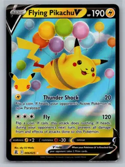 Flying Pikachu V Celebrations #006/025 Ultra Rare,Holo Pokemon Card - Image 1