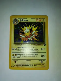 Jolteon 4/64 Jungle Holo Rare WOTC Pokemon Card 1999 Unlimited - Image 4