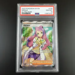 PSA 10 Miriam 238/198 Pokemon Scarlet Violet Trainer Holo Graded Card - Image 1