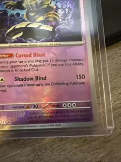 Pokemon TCG Prismatic Evolutions Dusknoir Masterball Reverse Holo Card 037/131 - Image 5