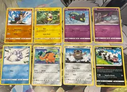 GENERAL MILLS 25TH ANNIVERSARY POKEMON 8 CARD COMMON COMPLETE SET - Image 1