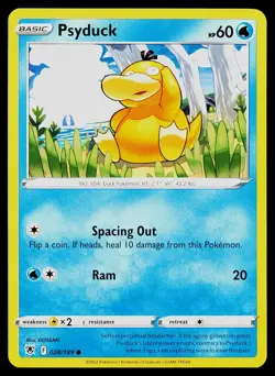 Pokemon Card Psyduck 028/189 Astral Radiance Common - Image 1
