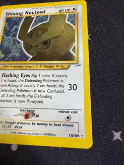 LP | Shining Noctowl 110/105 Neo Destiny Pokemon Card - Image 4