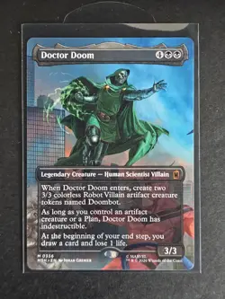 MTG Doctor Doom (Borderless) Non-foil M (0336) Marvel Super Heroes - Image 1