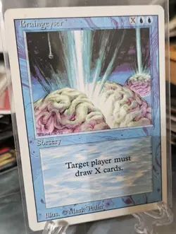 X1- Braingeyser Rare Revised Edition Magic: The Gathering Lightly Played - Image 2