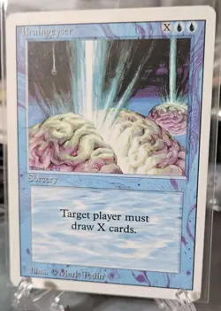 X1- Braingeyser Rare Revised Edition Magic: The Gathering Lightly Played - Image 3