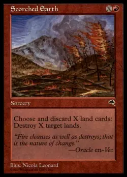 Scorched Earth 200 Rare Tempest Magic: The Gathering Lightly Played - Image 1