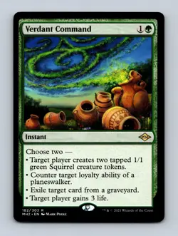 Verdant Command Modern Horizons 2 Non-Foil MTG NM - Image 1