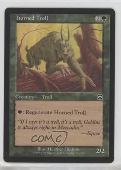 Horned Troll Magic: Mercadian Masques #251 1999 - Image 1