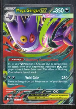 Mega Gengar ex 056/094 Pokemon Phantasmal Flames ME02 Double Rare Holo NM - Image 1