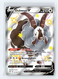 Pokemon TCG - Dubwool V - Shining Fates: Shiny Vault NM - Image 1