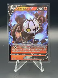 Pokemon TCG Chandelure v Fusion Strike Holo Ultra Rare - Image 1