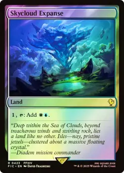 Skycloud Expanse (Surge Foil) FINAL FANTASY Commander MTG MAGIC FOIL LAND RARE - Image 1