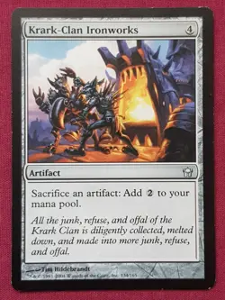 Magic The Gathering FIFTH DAWN KRARK-CLAN IRONWORKS artifact card MTG - Image 1