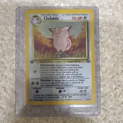 Pokemon Clefable 1st Edition Base Set Holo Rare Stage 1 HP 70 Arita 1999 1/64 - Image 1