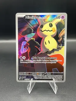 Team Rockets Mimikyu Mega Dream 205/193 AR Pokemon - Image 1