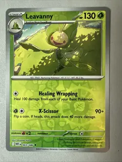 Pokemon TCG * SV White Flare * 003/086 Leavanny U * REVERSE HOLO * FRESH PK - Image 1
