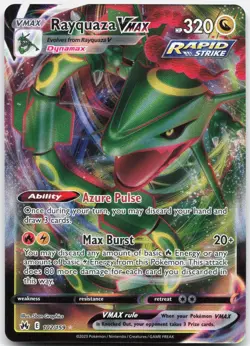 Rayquaza VMAX 102/159 Holo VMAX Rare Crown Zenith Pokemon Holo Near Mint - Image 1
