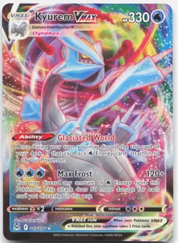Kyurem VMAX 049/196 Holo VMAX Rare Lost Origin Pokemon Holo Near Mint - Image 1