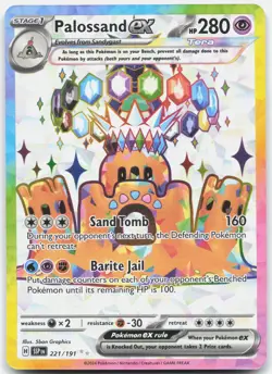 Palossand ex 221/191 Ultra Rare Surging Sparks Pokemon Holo Near Mint - Image 1