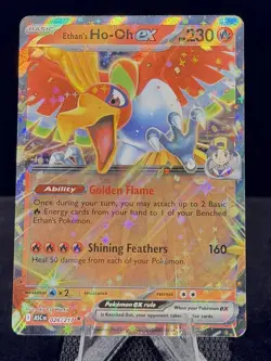 Pokemon-Mega Evolution Ascended Heroes-Ethan's Ho-Oh ex-026/217-Double Rare-M/NM - Image 1