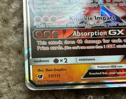 Buzzwole GX 57/111 Holo GX Rare Crimson Invasion Pokemon 2017 - Image 3