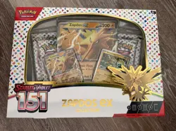 Pokemon TCG Scarlet & Violet 151 Zapdos EX Collection Box Sealed NEW - Image 1