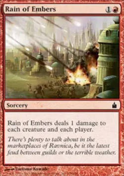 Rain of Embers -Foil Medium Play MTG Ravnica - Image 1
