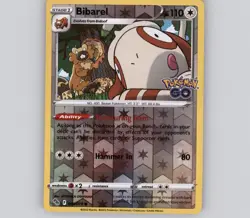 Bibarel 060/078 Reverse Holo C Pokemon GO NM Pokemon - Image 1