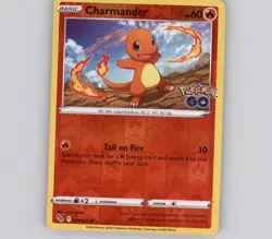 Charmander 008/078 Reverse Holo C Pokemon GO NM Pokemon - Image 1