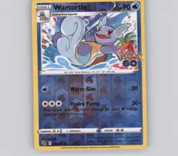 Wartortle 016/078 Reverse Holo UC Pokemon GO NM Pokemon - Image 1