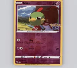 Natu 032/078 Reverse Holo C Pokemon GO NM Pokemon - Image 1